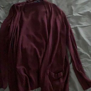 Maroon cardigan